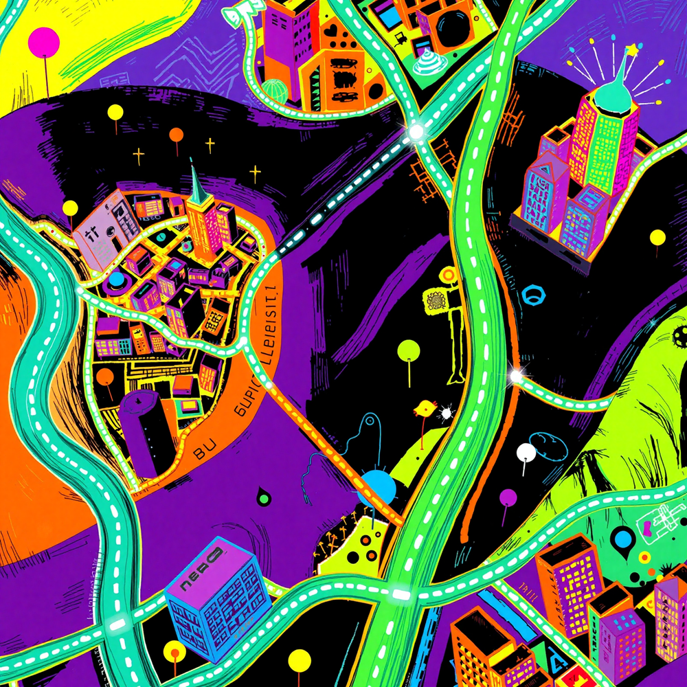 Neon Cartography view 2