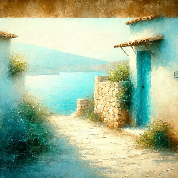 Sunlit Coastal Pathway