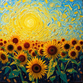 Sunlit Symphony of Sunflowers thumbnail 2