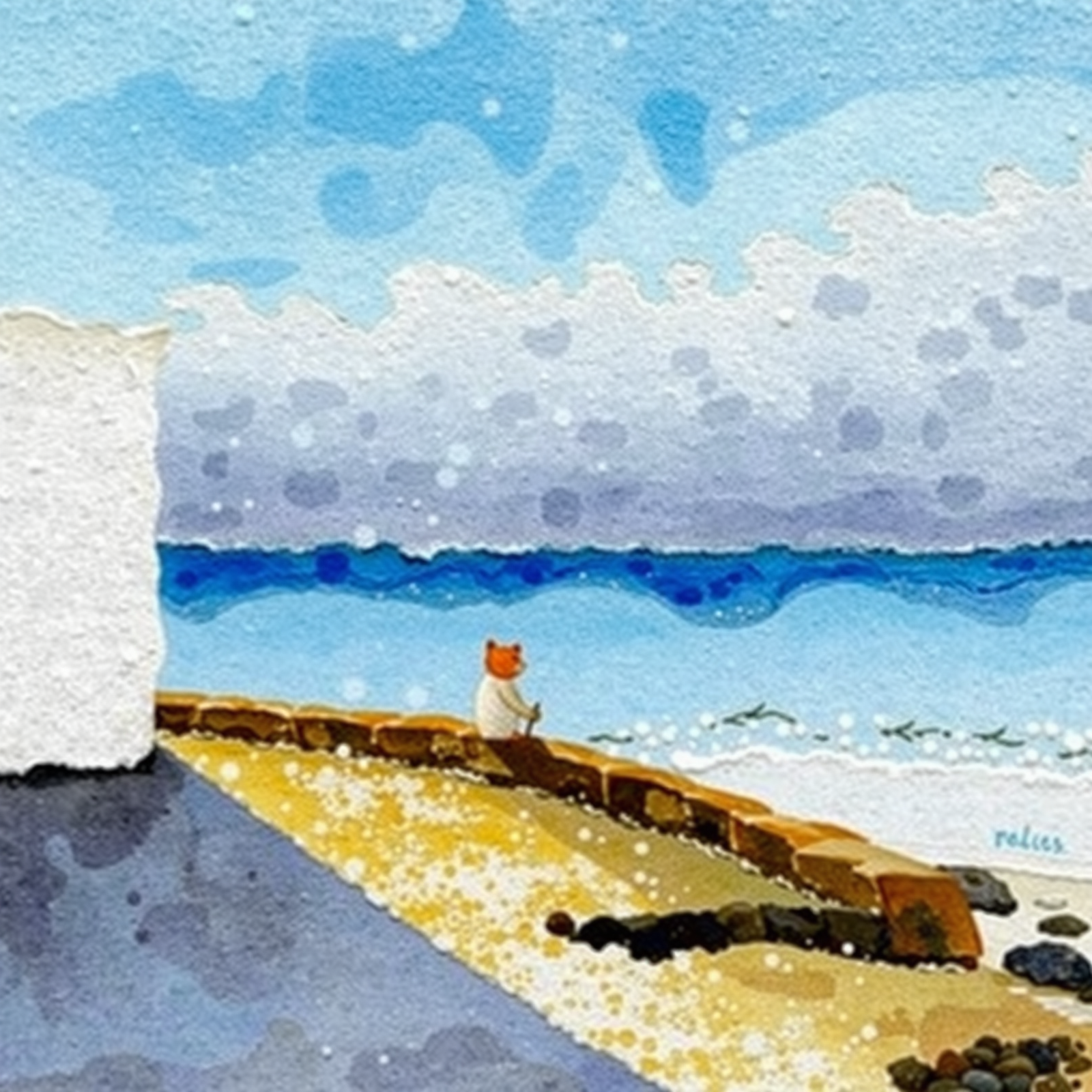 Tranquil Seaside Moment view 2