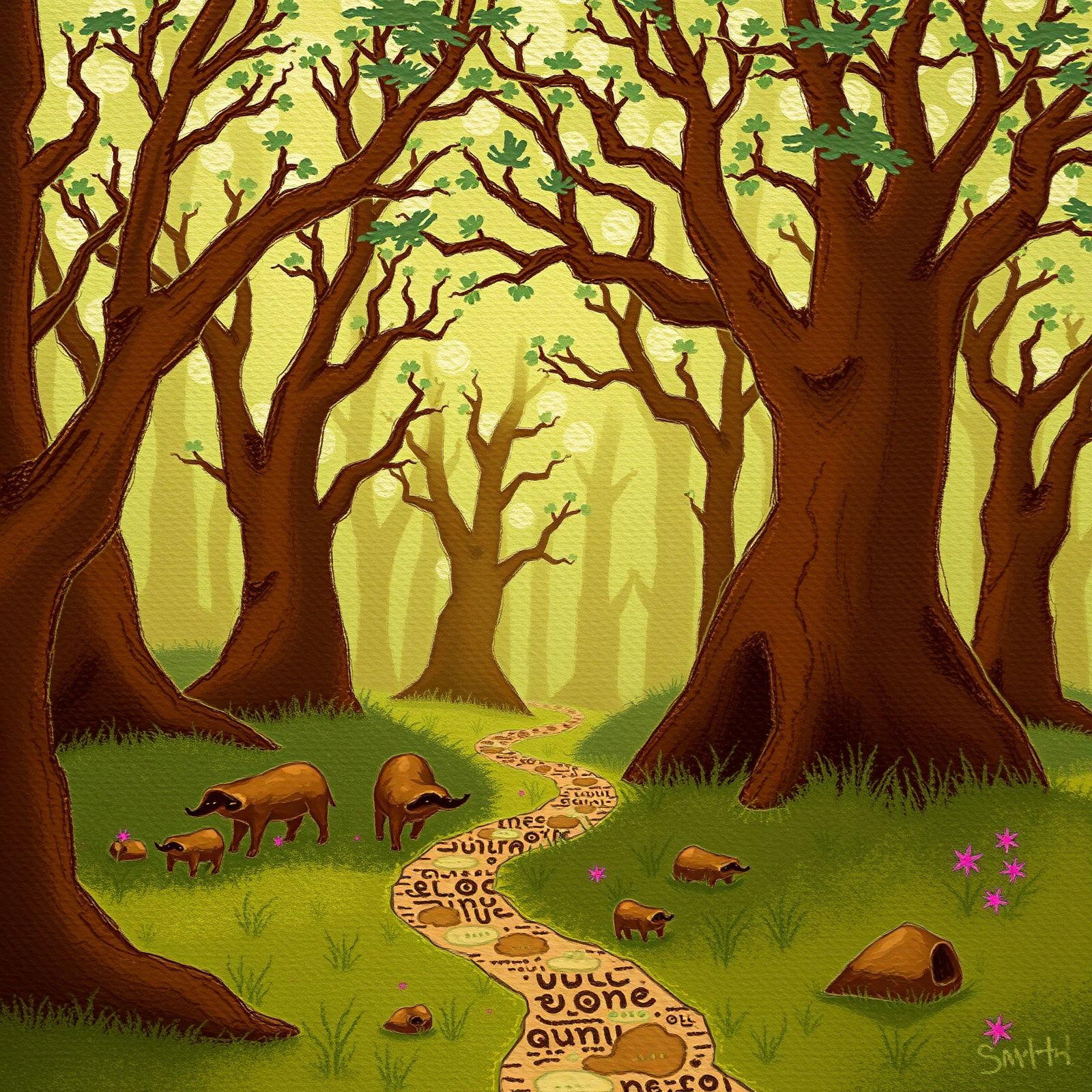 Enchanted Forest Pathway view 2