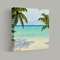 Tranquil Shores Under Palm Fronds thumbnail 1