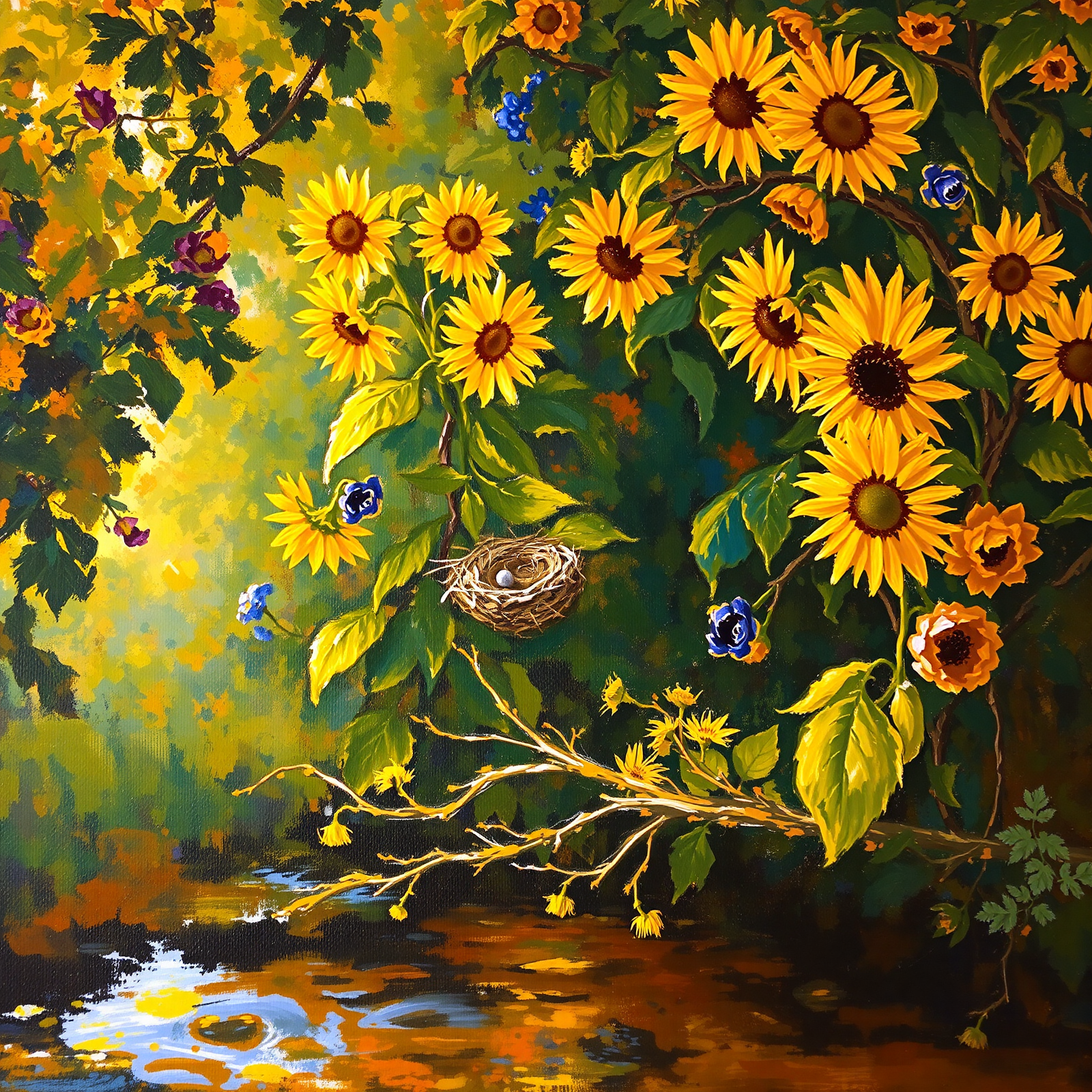 Nestled Among Blooms view 2