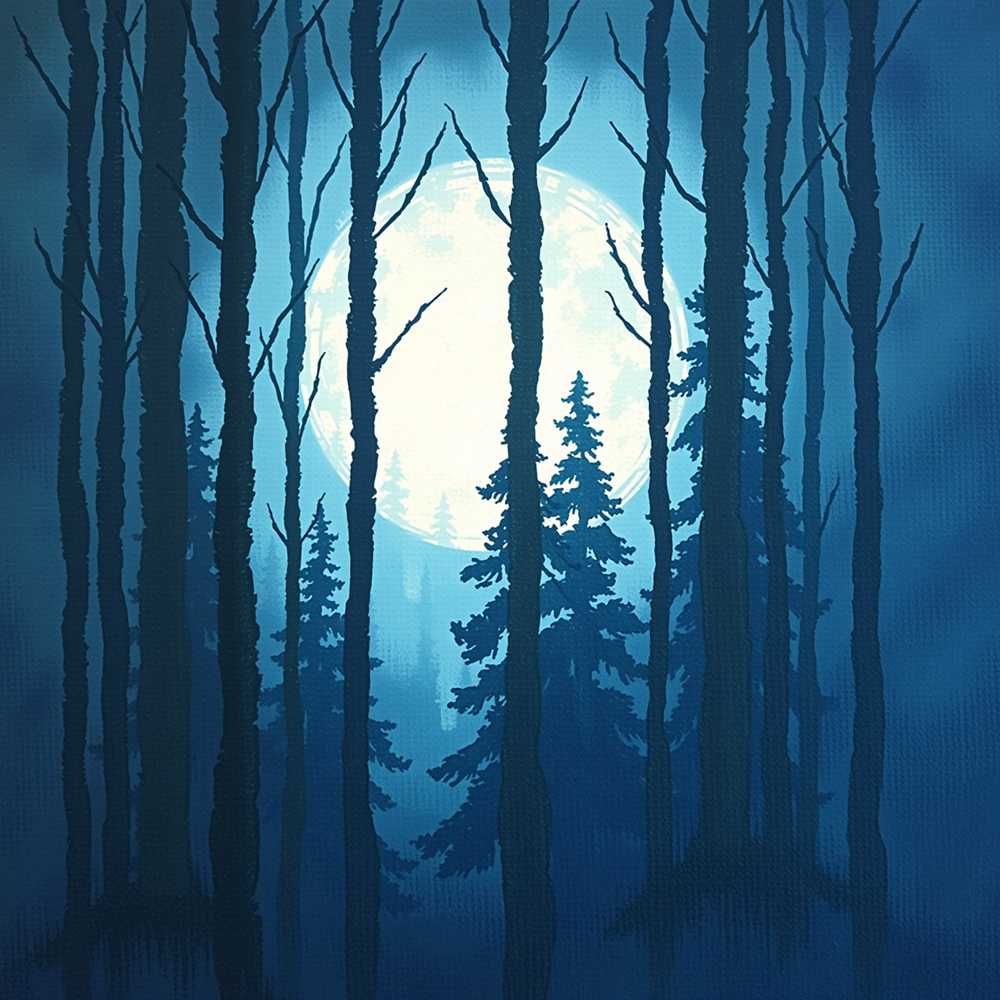 Enchanted Moonlit Woods view 2