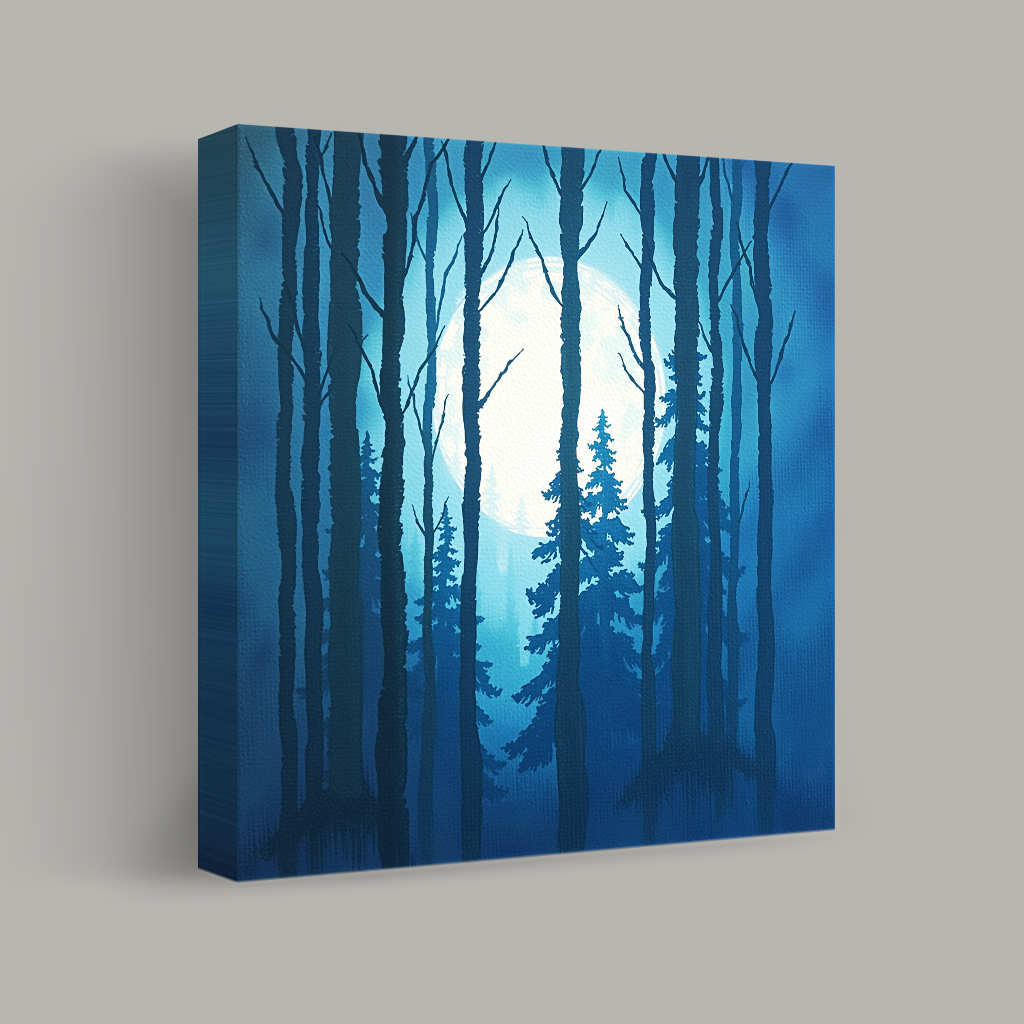 Enchanted Moonlit Woods view 1