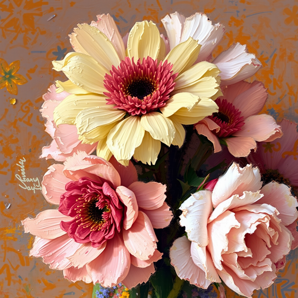 Blossoms of Vibrant Serenity view 2