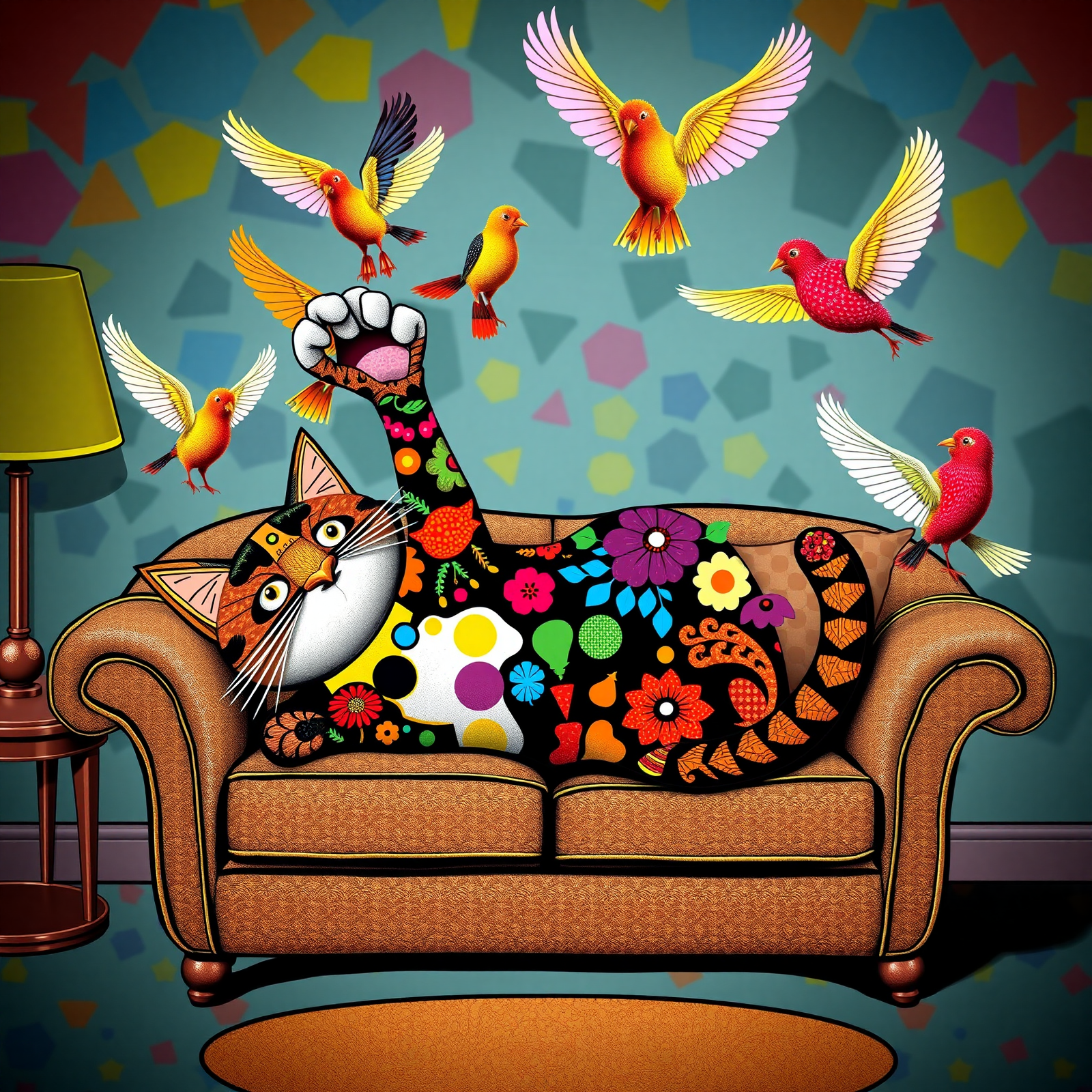 Feline Kaleidoscope view 2