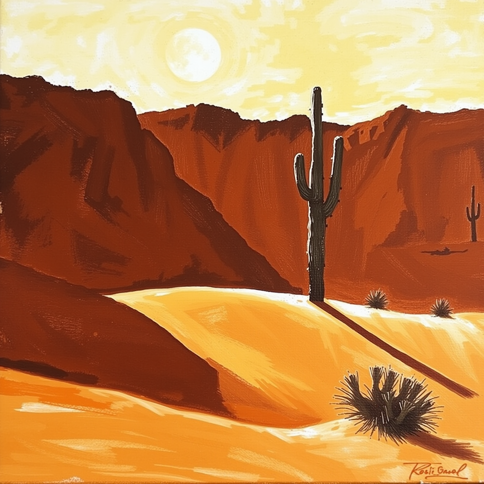 Cactus Under the Desert Sun view 2