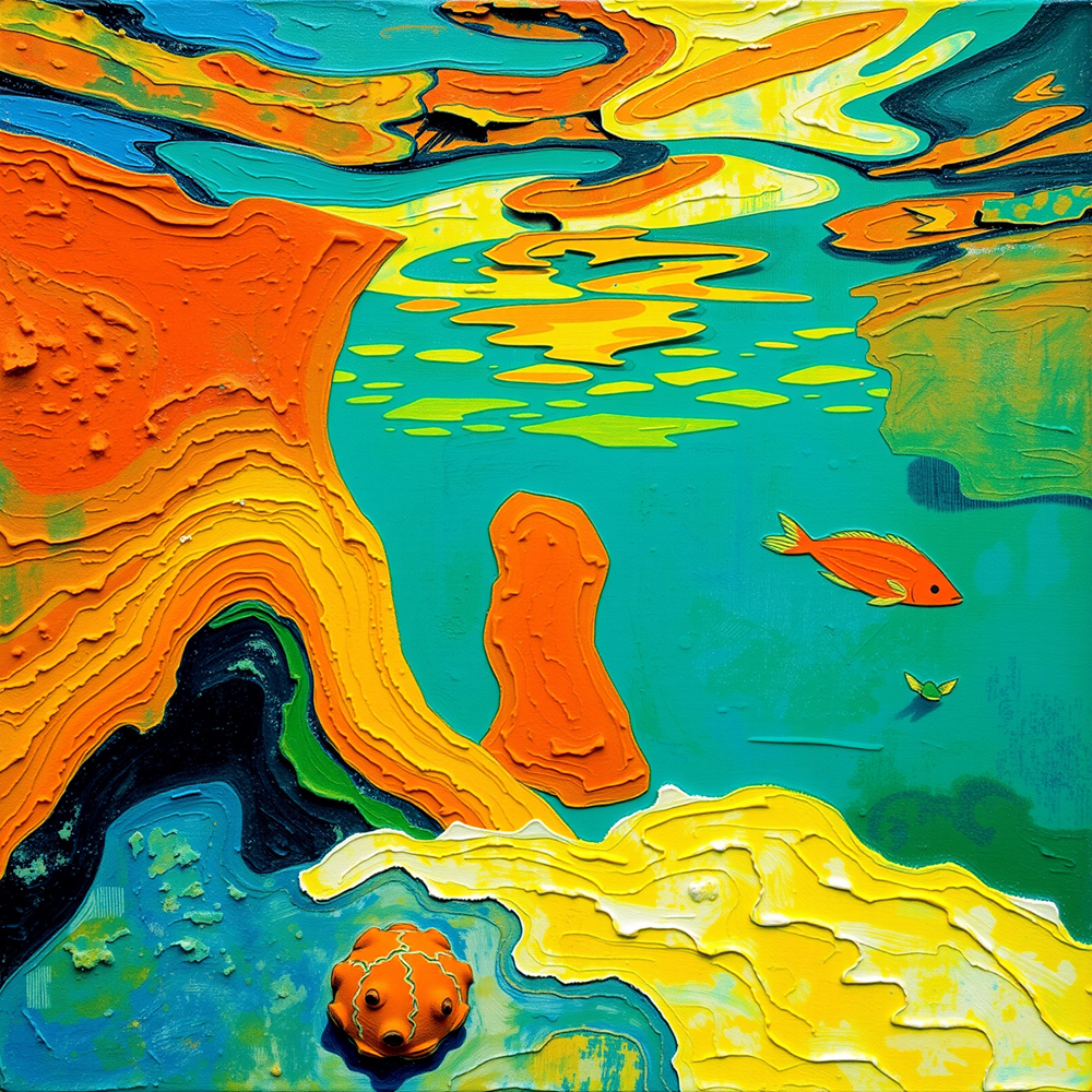 Beneath the Vibrant Waves view 2