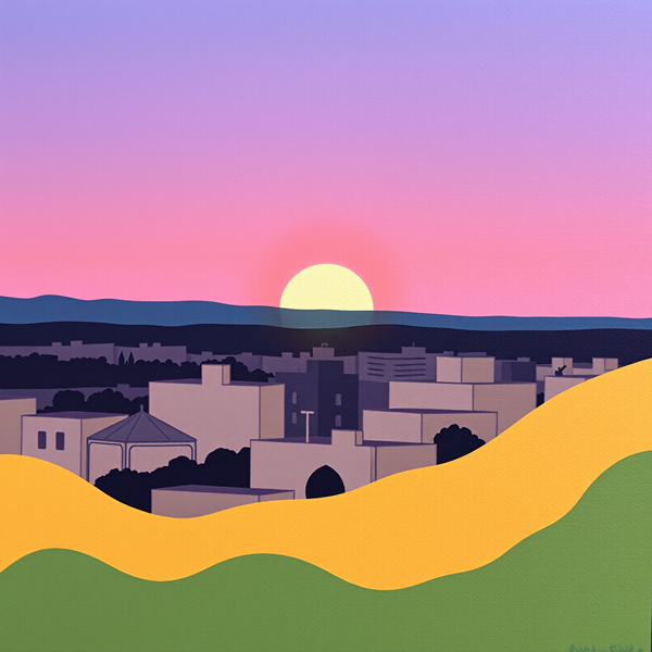 Twilight Over the Cityscape