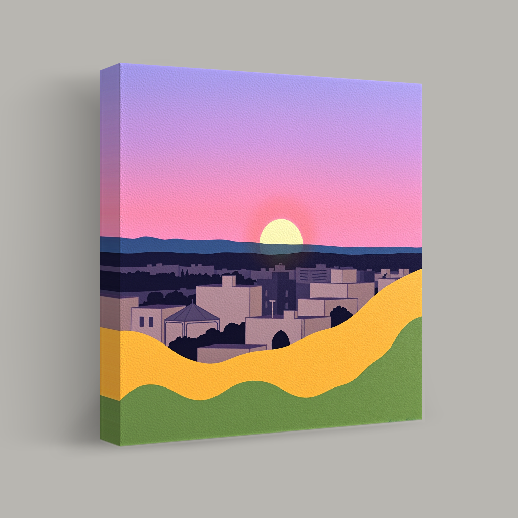 Twilight Over the Cityscape view 1