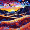 Cosmic Dawn Over Painted Hills thumbnail 2