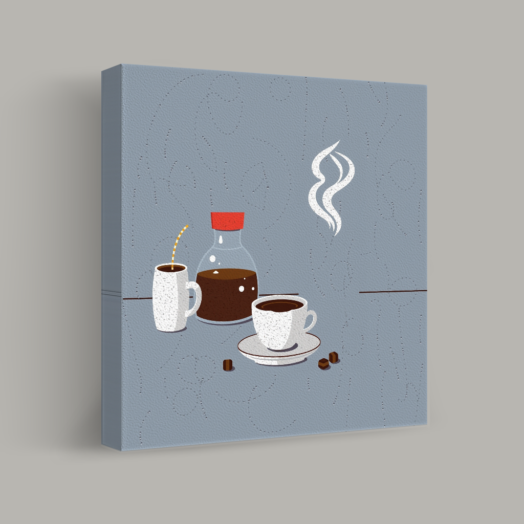 Coffee Trio on Grey view 1