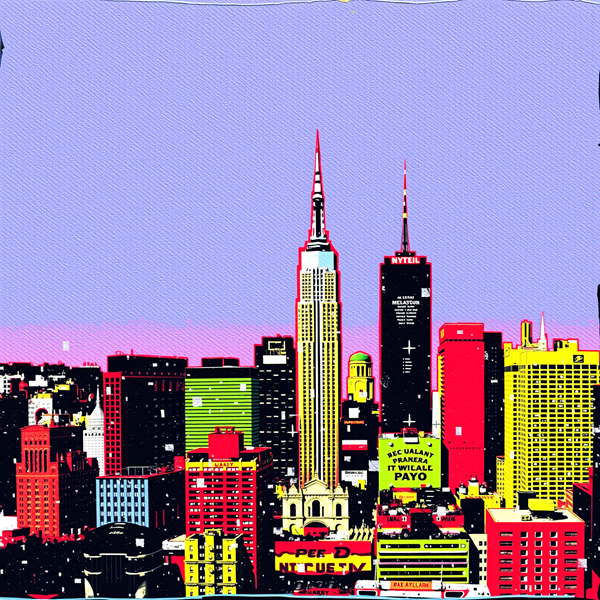 Neon Skyscrapers at Dawn