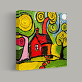 Whimsical Cottage in a Swirling Forest thumbnail 1