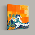 Vibrant Ocean Wave Collage thumbnail 1