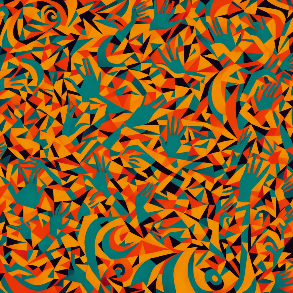 Kaleidoscope of Hands view 2