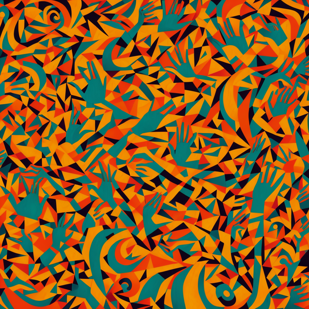 Kaleidoscope of Hands view 2