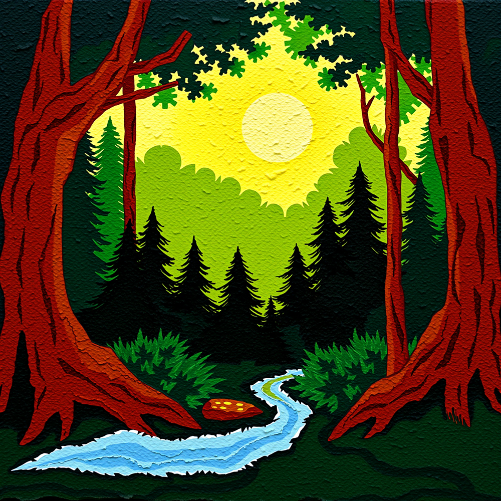 Enchanted Forest Sunrise view 2