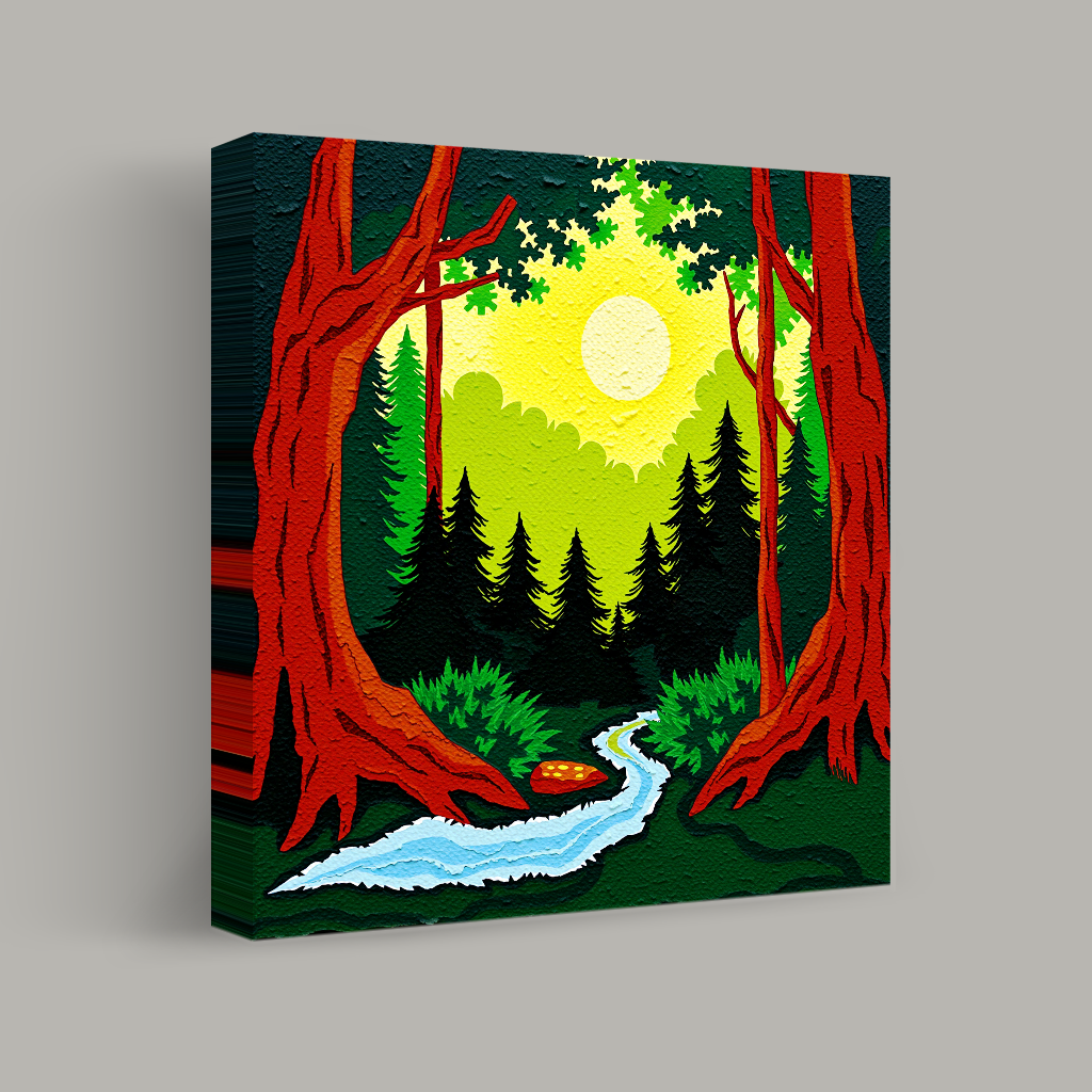 Enchanted Forest Sunrise view 1