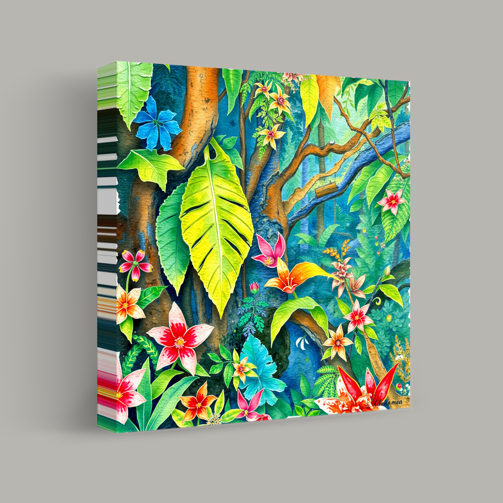 Vibrant Canopy of Blooming Foliage view 1