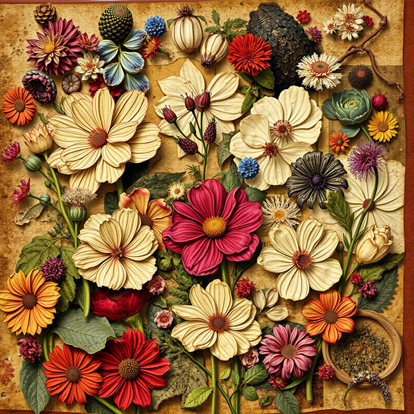 Floral Sonata on Canvas