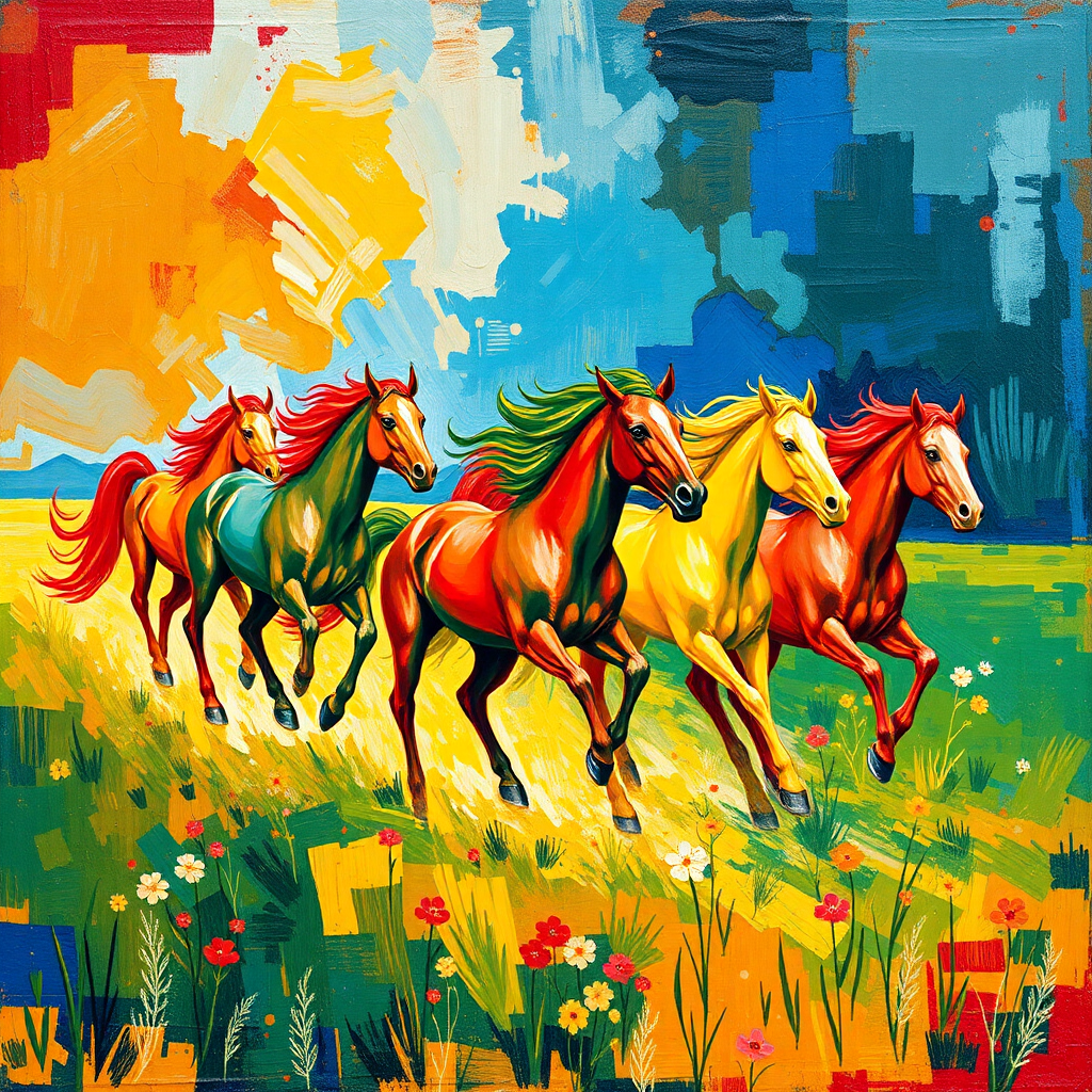 Gallop of Vibrant Spirits view 2