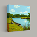 Tranquil Riverside Afternoon thumbnail 1
