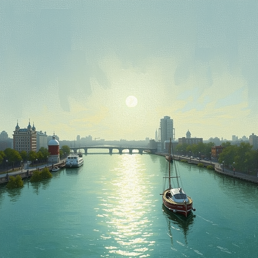 Tranquil Waters at Dawn view 2