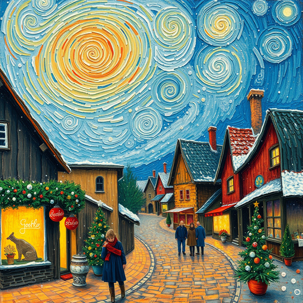 Whirls of a Winter Night view 2