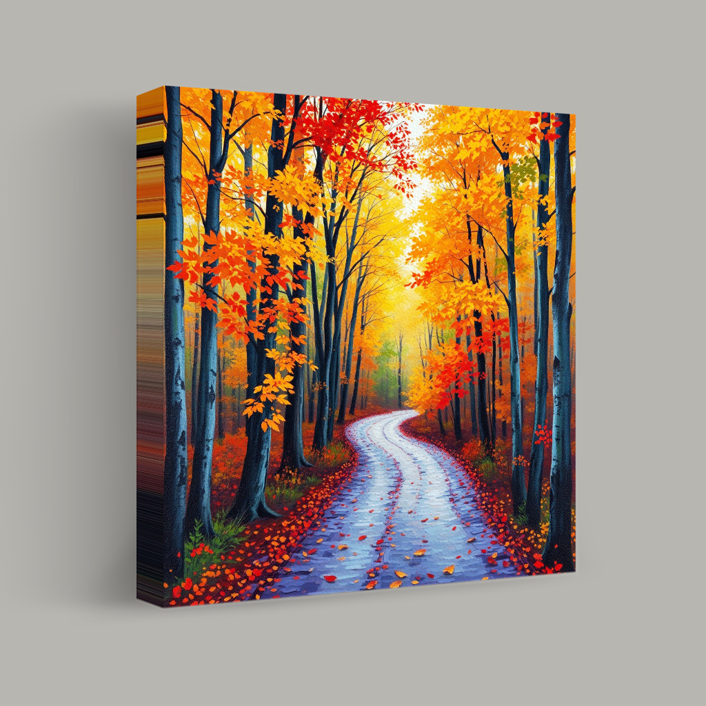 Autumn's Golden Pathway view 1