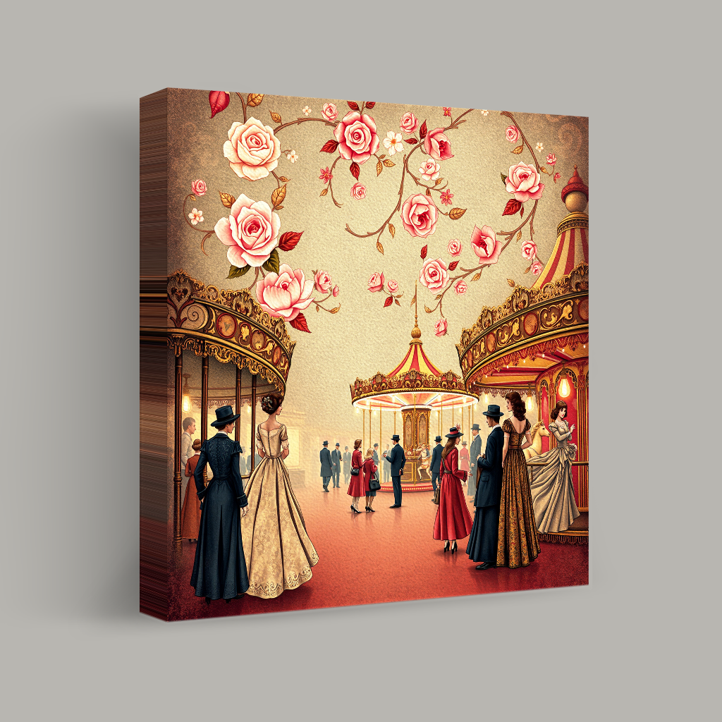 Evening at the Carousel view 1