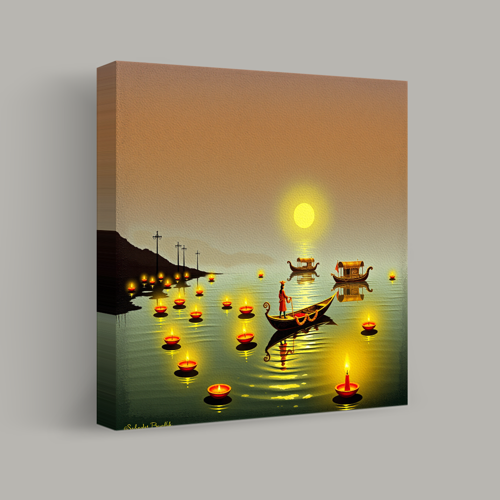 Shimmering Waters at Dusk view 1