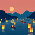Echoes of Lanterns on Tranquil Waters thumbnail 2