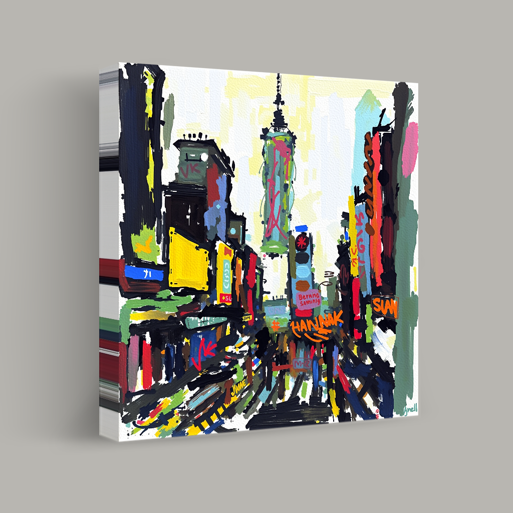 Neon Dreams of the Urban Canvas view 1