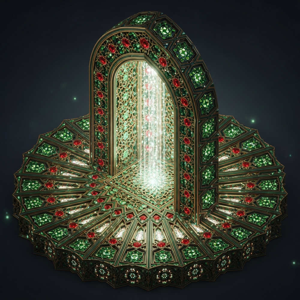 Illuminated Mosaic Gateway view 2