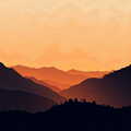 Twilight Over Mountain Ridges thumbnail 2