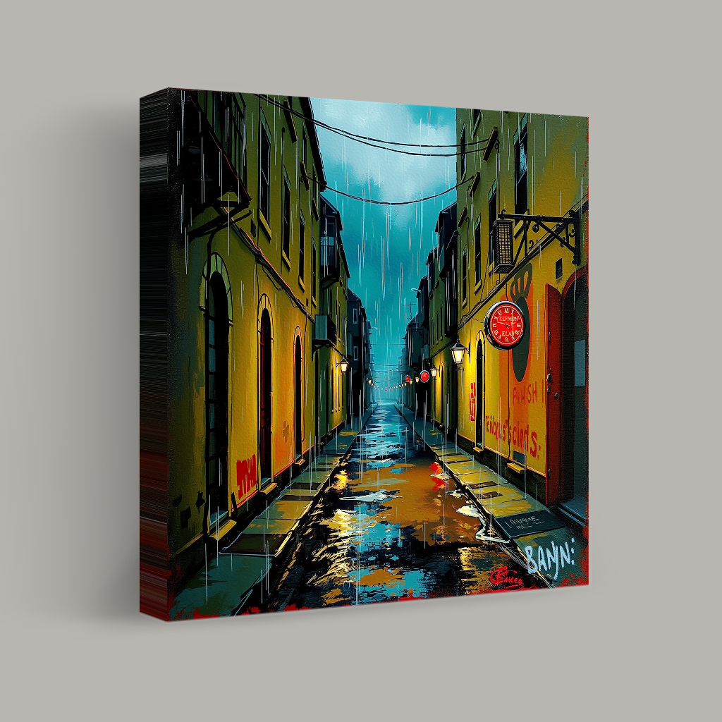 A Rainy Night on Lantern Lane view 1