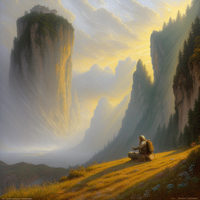 Solitude Beneath the Pinnacle view 2