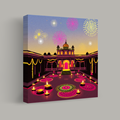 Diwali Celebration in a Palace Courtyard thumbnail 1