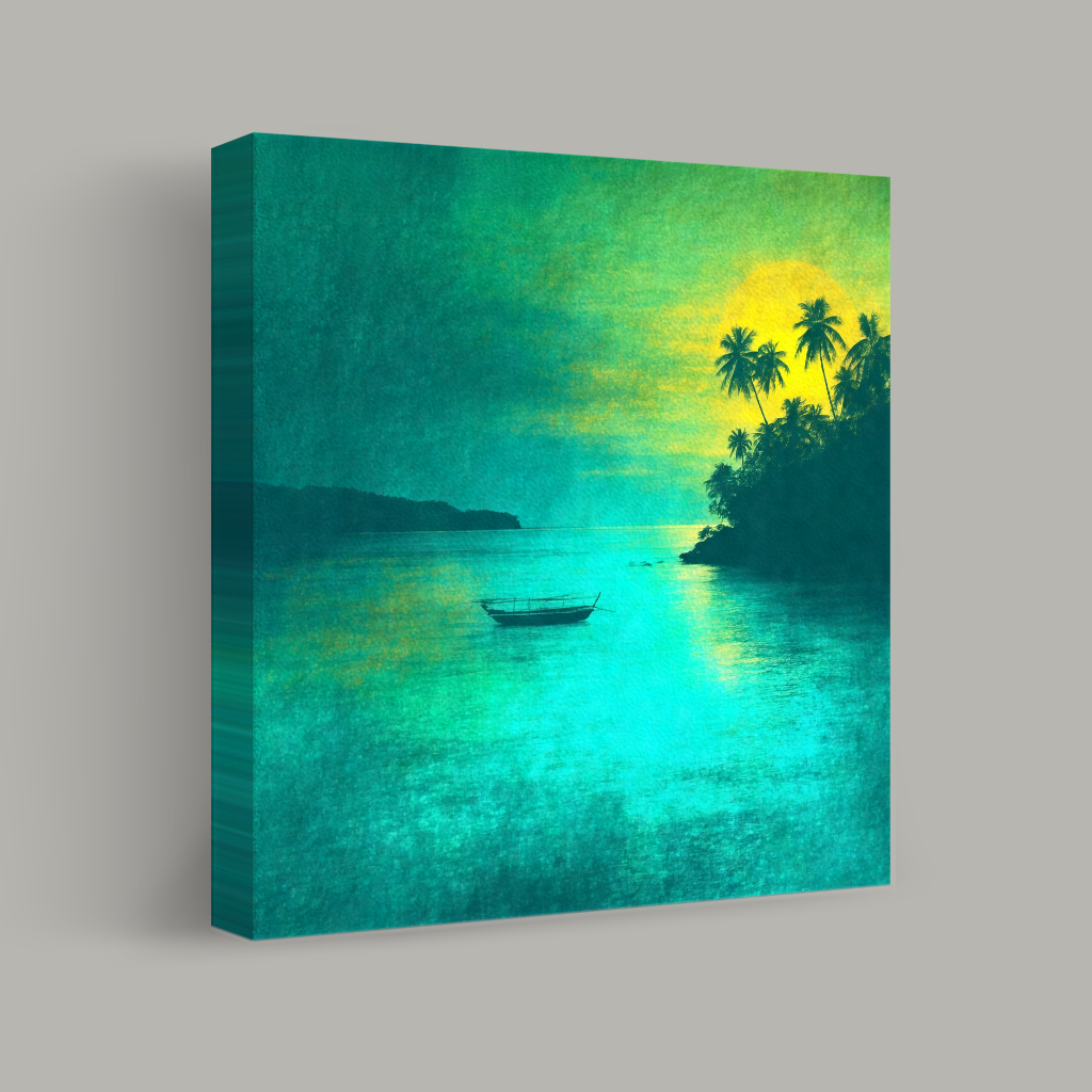 Twilight Serenity Over Tropical Waters view 1