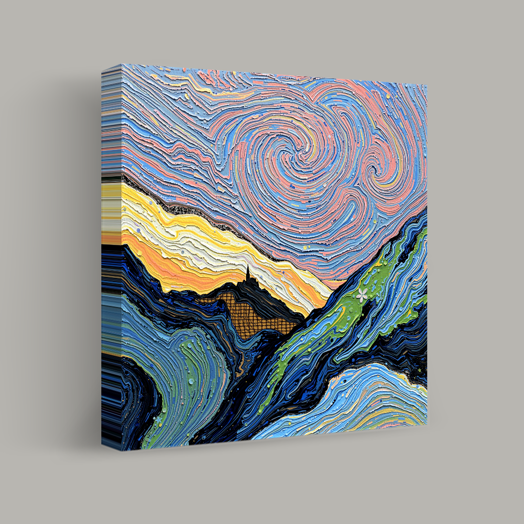 Whirlwind Over Hillside view 1