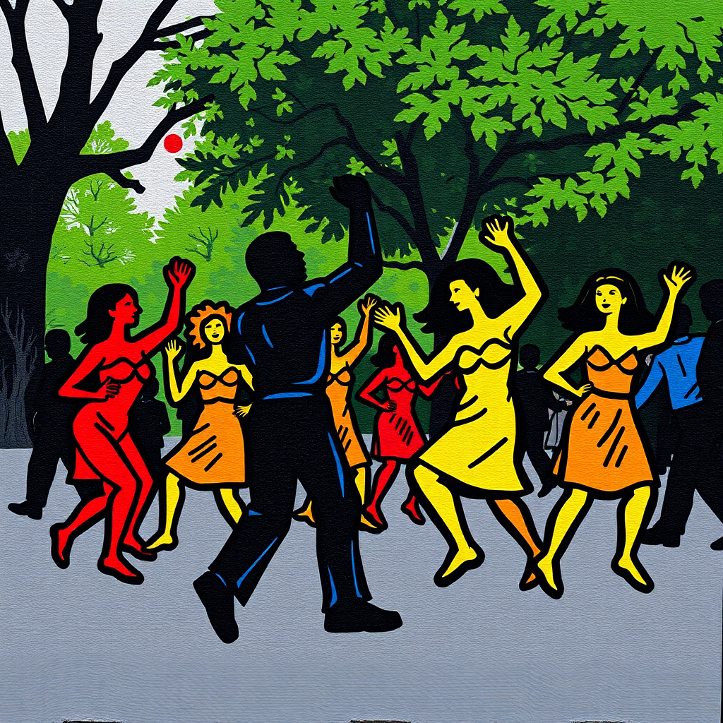 Dance of the Vibrant Shadows view 2