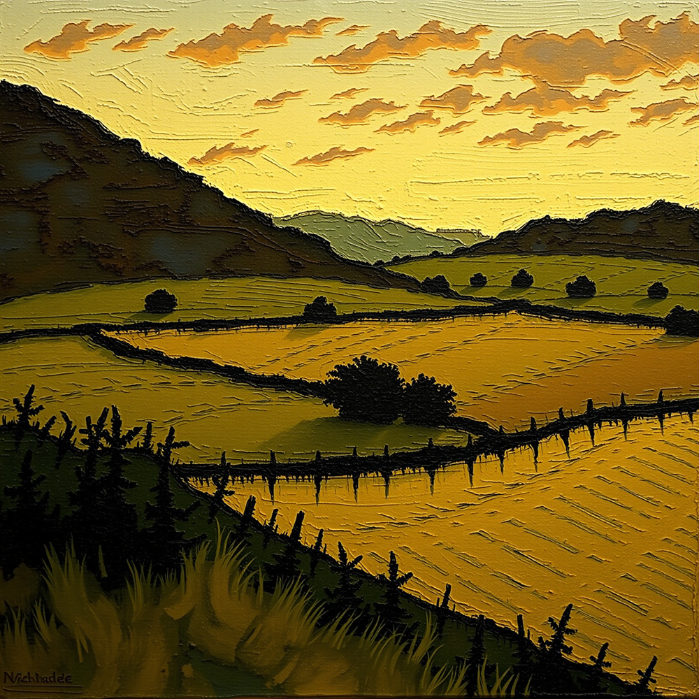 Fields of Gold at Twilight view 2