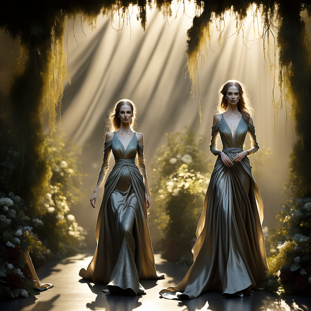 Elegance in Sunlit Silhouettes view 2