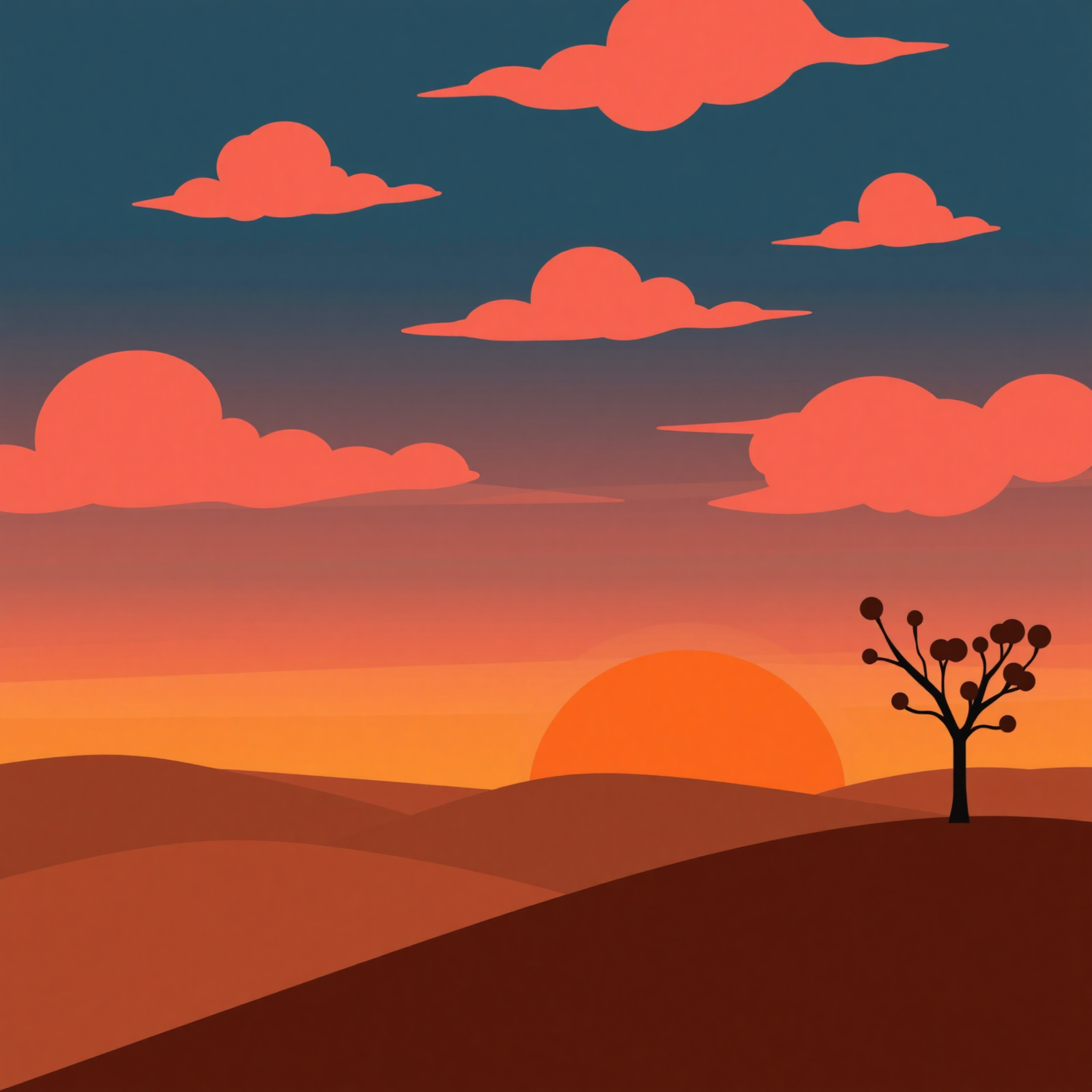 Evening Silhouette view 2