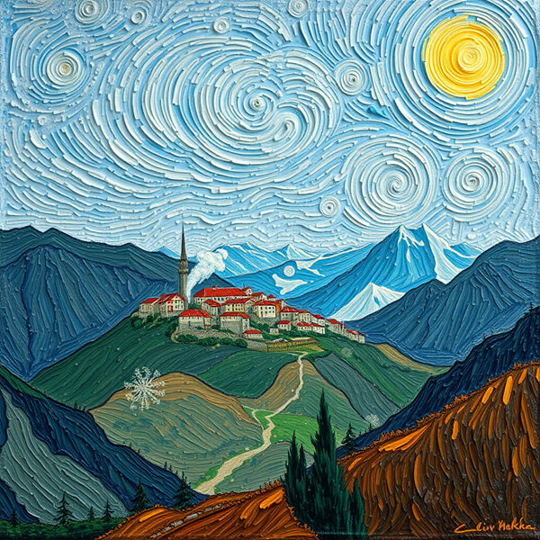 Whirlwinds Over Alpine Village