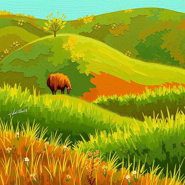 Verdant Hills and Solitude