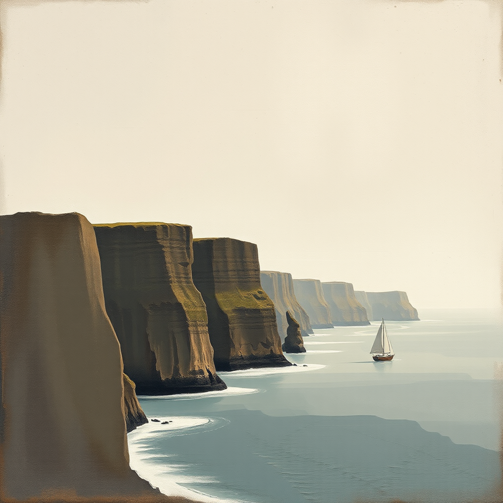 Sailing Beneath Timeless Cliffs view 2
