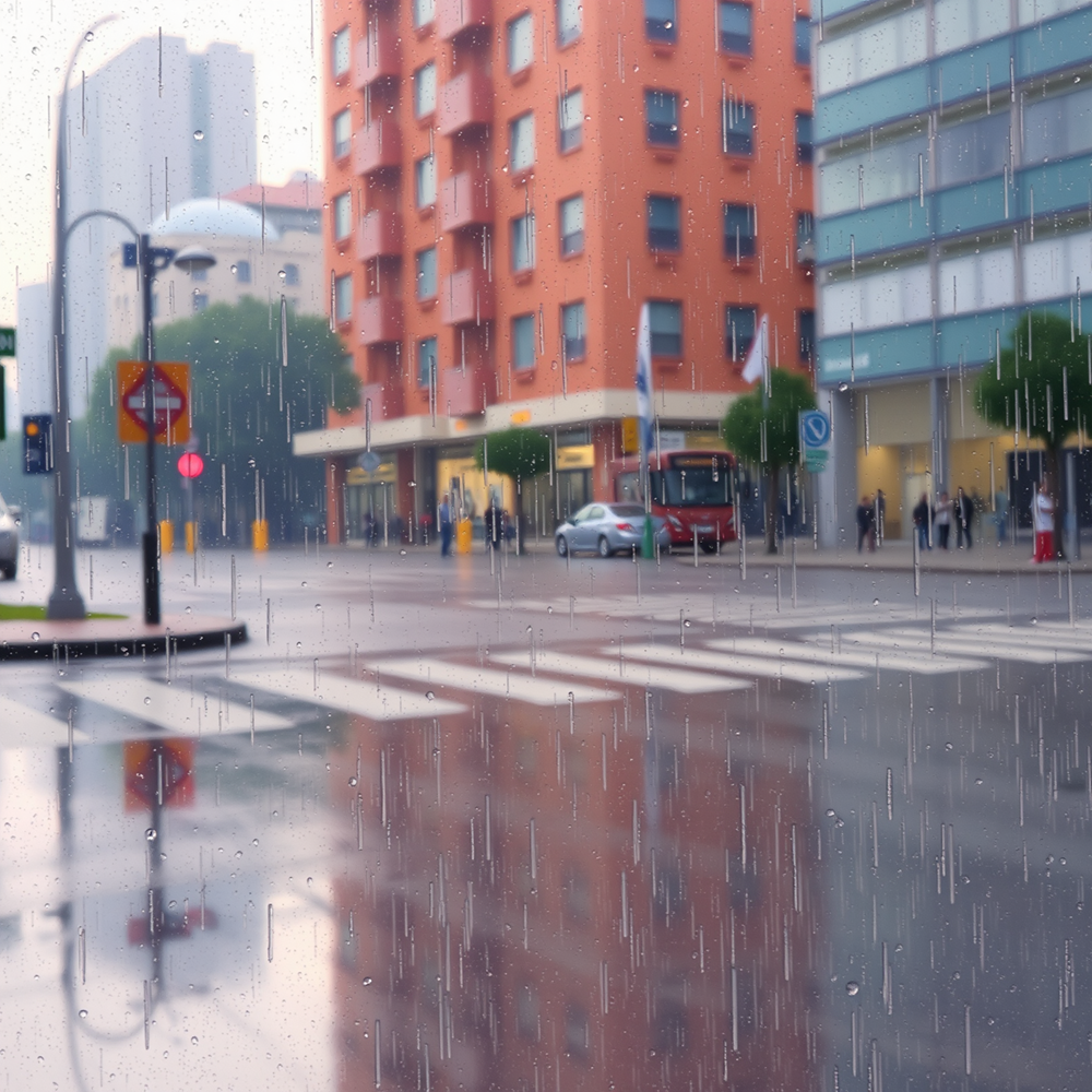 Raindrops and Reflections view 2